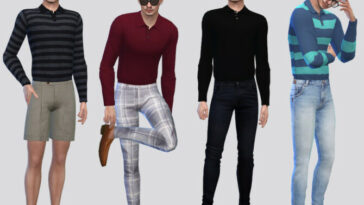 Long Sleeve Polo by McLayneSims at TSR
