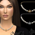 Lotus pearl necklace by NataliS at TSR