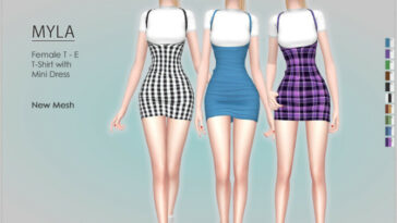 MYLA Mini Dress by Helsoseira at TSR