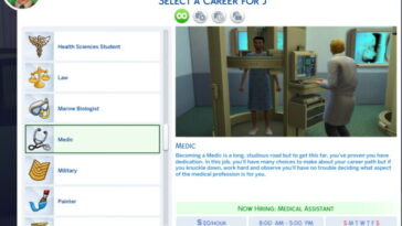 Medic Career by missyhissy at Mod The Sims 4