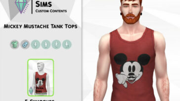 Mickey Mustache Tank Tops by David_Mtv at TSR