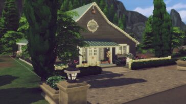 Modernised Cottage NO CC by zhepomme at Mod The Sims 4