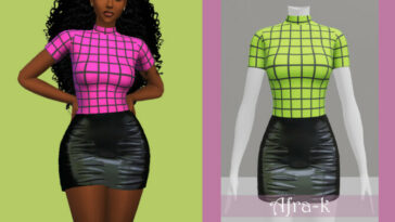 Nana Yaa outfit by akaysims at TSR