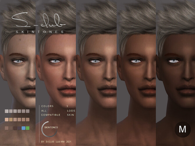 Natural skintone overlay for male sims by S-Club at TSR