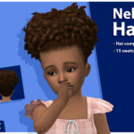 Nehir high puff afro hair by qicc at TSR