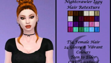 Nightcrawler Iggy Hair Retexture by BlackCat27 at TSR