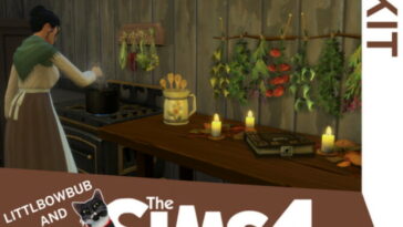 Olde Cookbook Kit V.0.3 by Littlbowbub at Mod The Sims 4