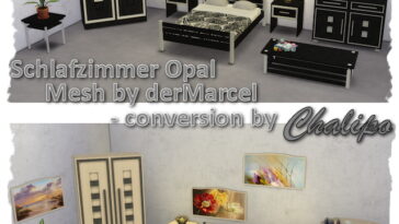 Opal bedroom by Chalipo at TSR