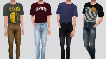Oversized Tucked Tees by McLayneSims at TSR