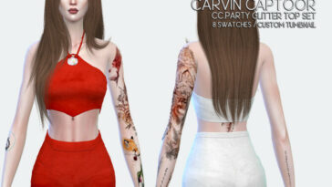 Party Glitter Top Set by carvin captoor at TSR