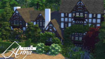 Queen Anna Big Tudor house by GenkaiHaretsu at TSR