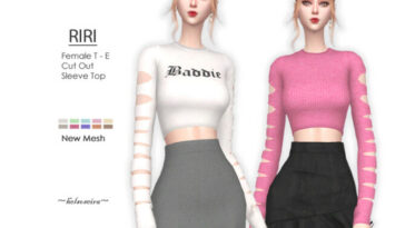 RIRI Cut Out Top by Helsoseira at TSR
