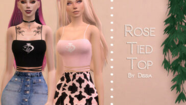 Rose Tied Top by Dissia at TSR