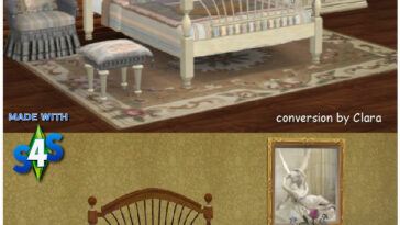 Serafina Bedroom Conversion by Clara at All 4 Sims