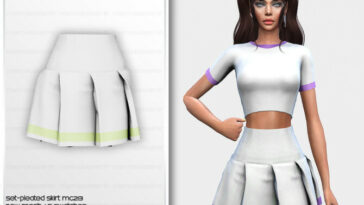 Set Pleated Skirt MC213 by mermaladesimtr at TSR