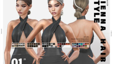 Sienna Hairstyle Set by Leah Lillith at TSR