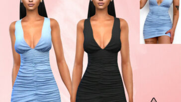 Smocked Coctail Dress by Saliwa at TSR
