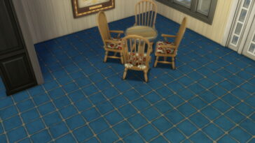 Solid Color Stone Tile Flooring by Wykkyd at Mod The Sims 4