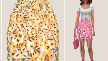 Spring Mini Skirt by Paogae at TSR