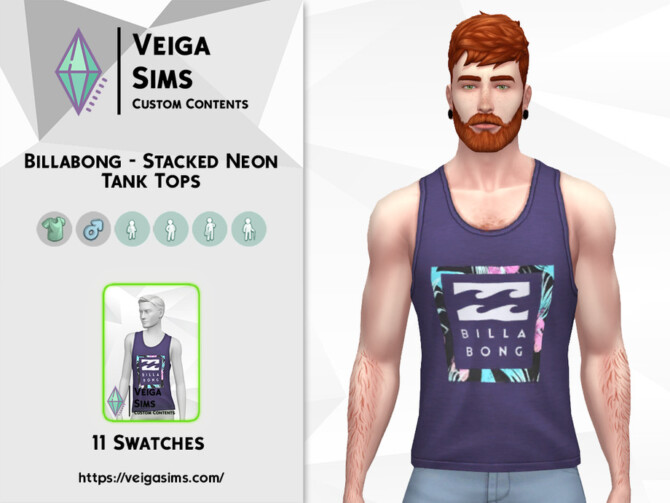 Stacked Neon Tank Tops by David_Mtv at TSR