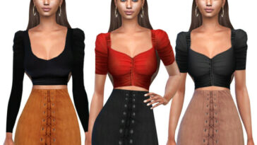 Suet Skirts by Saliwa at TSR