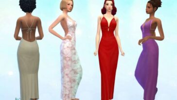 TS3 Romantic Night Dress Conversion at My Stuff Origin