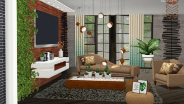 TV Corner living room by SIMcredible at TSR