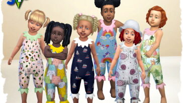 Toddler Overall by Chalipo at All 4 Sims