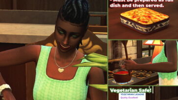 Vegetarian Lasagne Custom Recipe at Mod The Sims 4