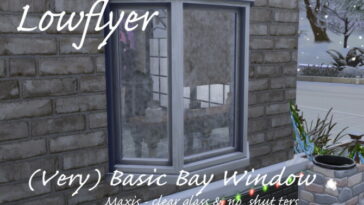 Very Basic Bay Window by lowflyer at Mod The Sims 4