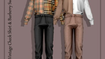 Vintage Check Shirt & Sweat Pants at RIMINGs