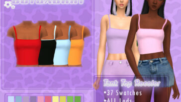 Y2K Tank Top Recolor by B0T0XBRAT at TSR