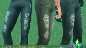 Yardwork BG Torn Jeans by SimmieV at TSR
