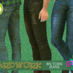 Yardwork BN Torn Jeans by SimmieV at TSR