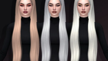 Ada Hair with acc scrunchie + Hallie and Alivia Hairs at Phoenix-Sims