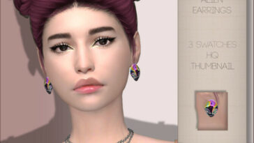 Alien Earrings by PlayersWonderland at TSR