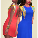 Alomar Dress in 2 versions at Joliebean