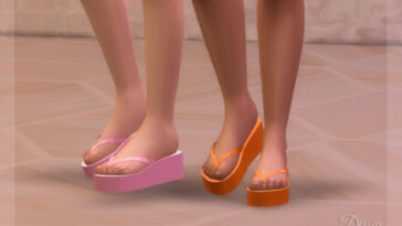 Amber Flip Flops by Dissia at TSR