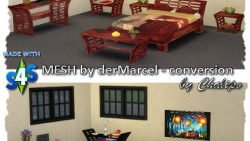Angel Dreams bedroom by Chalipo at All 4 Sims