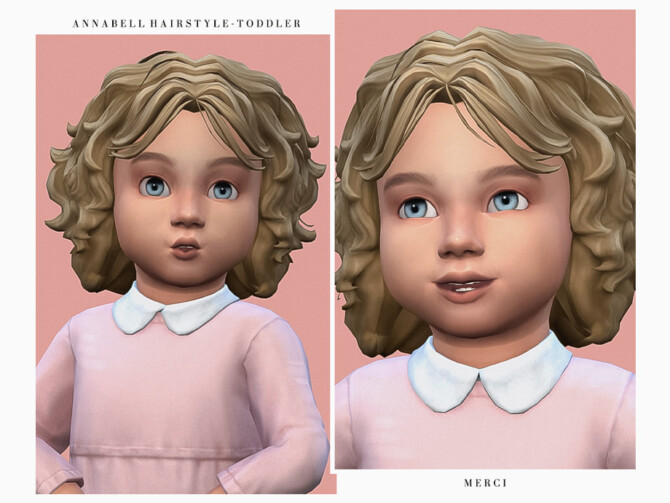 Annabell Hairstyle Toddler by Merci at TSR