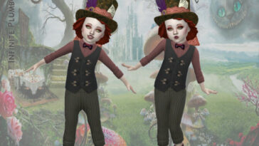 Arcane Illusions Toddler Mad Hatter Suit by InfinitePlumbobs at TSR