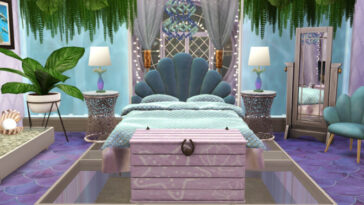 Arcane Illusions – Amethyst bedroom by melapples at TSR