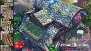 Arcane Illusions – Bark Roofs by Rirann at TSR
