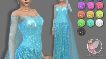 Arcane Illusions – Dress Elsa1 by Jaru Sims at TSR
