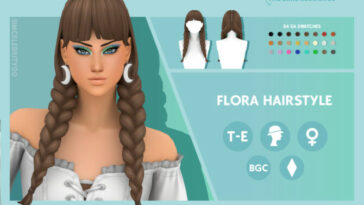 Arcane Illusions – Flora Hairstyle by simcelebrity00 at TSR