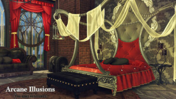 Arcane Illusions – Selene Vampire Bedroom by Rirann at TSR