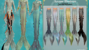 Arcane Illusions – Tail Merman Lunae by DanSimsFantasy at TSR