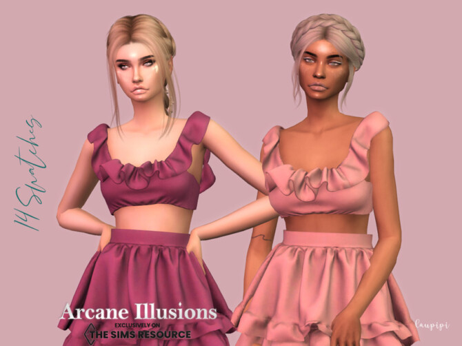 Arcane Ilusions – Ruffle Top by laupipi at TSR