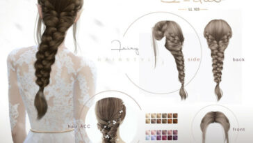 Arcane illusion Braid Long elf hairstyle by S-Club at TSR