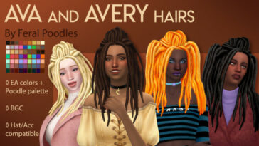 Ava and Avery Hairs at Feral Poodles